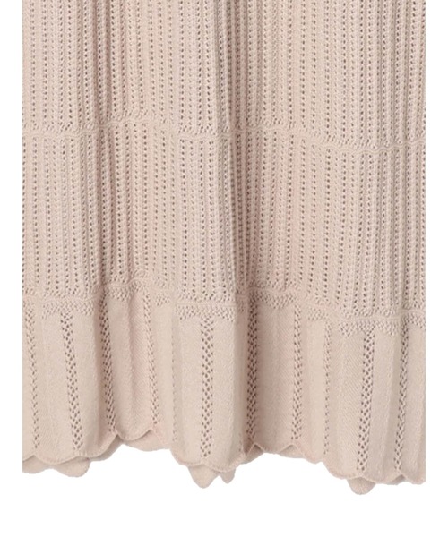 SLURR(スラ―)の「透かし編みサイドスリットロング丈ベスト(ベスト・レディース・ブラック/ベージュ/その他8・FREE)」の11枚目の写真