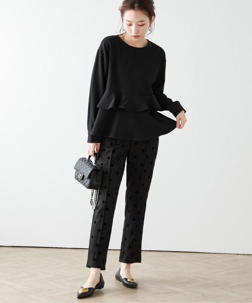 La-gemme（ラジェム）の「ティアードフリルプルオーバーブラウス（シャツ/ブラウス・レディース・アイボリー/ベージュ/ピンク/ミント/ブラック・M/L）」の19枚目の写真