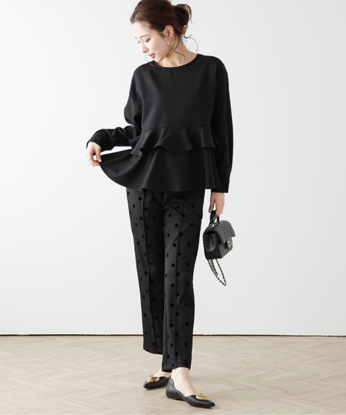 La-gemme（ラジェム）の「ティアードフリルプルオーバーブラウス（シャツ/ブラウス・レディース・アイボリー/ベージュ/ピンク/ミント/ブラック・M/L）」の20枚目の写真