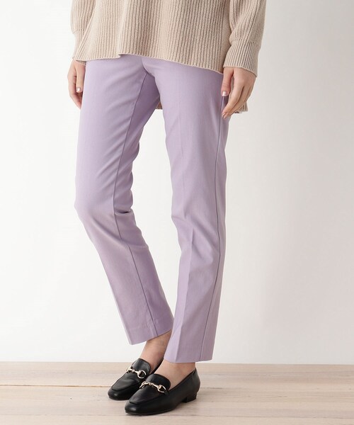 pink adobe（ピンクアドベ）の「◆【S-3L】しなやかFitテーパードパンツ（その他パンツ・レディース・ブラック/アイボリー/ライトパープル/キャメル/ベビーピンク/ブラック系1/黄緑系・44/40/38/42/36）」の6枚目の写真