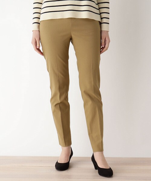 pink adobe（ピンクアドベ）の「◆【S-3L】しなやかFitテーパードパンツ（その他パンツ・レディース・ブラック/アイボリー/ライトパープル/キャメル/ベビーピンク/ブラック系1/黄緑系・44/40/38/42/36）」の7枚目の写真