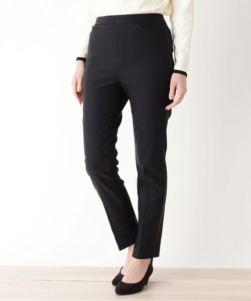 pink adobe（ピンクアドベ）の「◆【S-3L】しなやかFitテーパードパンツ（その他パンツ・レディース・ブラック/アイボリー/ライトパープル/キャメル/ベビーピンク/ブラック系1/黄緑系・44/40/38/42/36）」の3枚目の写真