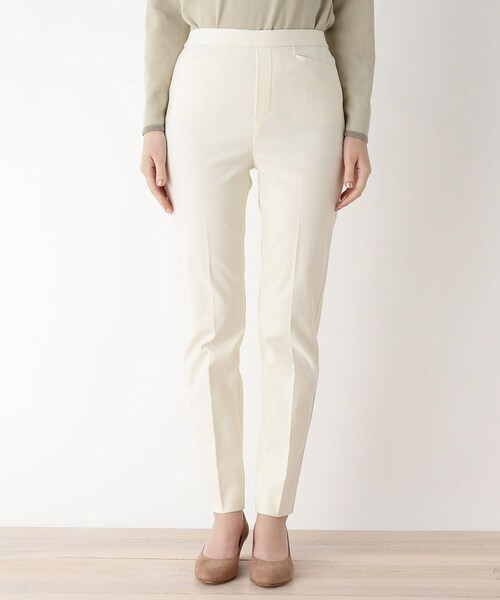 pink adobe（ピンクアドベ）の「◆【S-3L】しなやかFitテーパードパンツ（その他パンツ・レディース・ブラック/アイボリー/ライトパープル/キャメル/ベビーピンク/ブラック系1/黄緑系・44/40/38/42/36）」の15枚目の写真