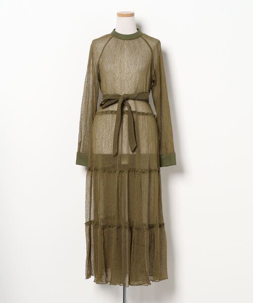 セール ブランド古着 レース長袖ワンピース ワンピース Ameri アメリ のファッション通販 Zozoused