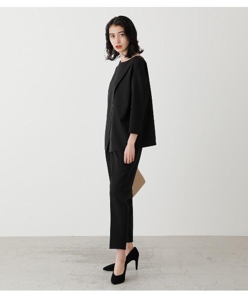 AZUL by moussy（アズールバイマウジー）の「TAPERED PANTS/テーパードパンツ（その他パンツ・レディース・ライトグレー/ブラック・SMALL/MEDIUM）」の6枚目の写真