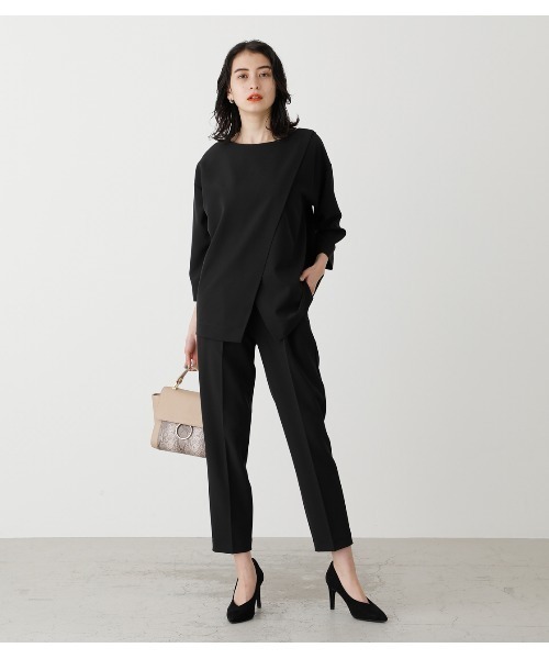 AZUL by moussy（アズールバイマウジー）の「TAPERED PANTS/テーパードパンツ（その他パンツ・レディース・ライトグレー/ブラック・SMALL/MEDIUM）」の7枚目の写真