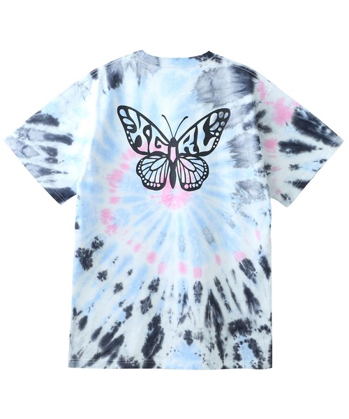 X-girl（エックスガール）の「BUTTERFLY S/S TEE（Tシャツ/カットソー・レディース・ホワイト/ブラック/オレンジ/マルチ・S/M/L/XL）」の7枚目の写真