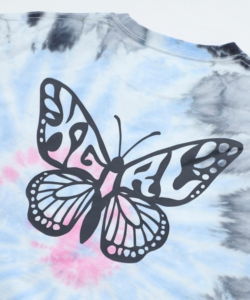 X-girl（エックスガール）の「BUTTERFLY S/S TEE（Tシャツ/カットソー・レディース・ホワイト/ブラック/オレンジ/マルチ・S/M/L/XL）」の15枚目の写真