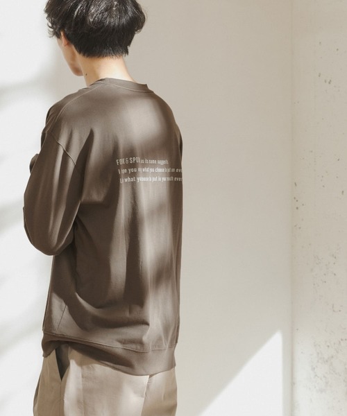 FORK&SPOON(フォークアンドスプーン)の「FORK&SPOON オーガニックコットンバックプリントTシャツ(Tシャツ/カットソー・メンズ・ホワイト/ブラウン・5/4)」の22枚目の写真