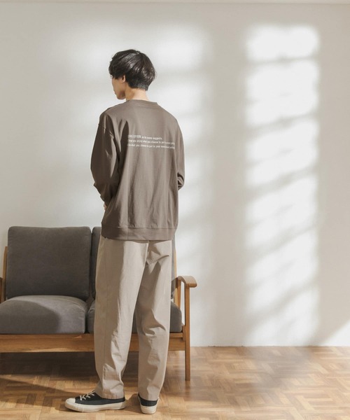 FORK&SPOON(フォークアンドスプーン)の「FORK&SPOON オーガニックコットンバックプリントTシャツ(Tシャツ/カットソー・メンズ・ホワイト/ブラウン・5/4)」の7枚目の写真