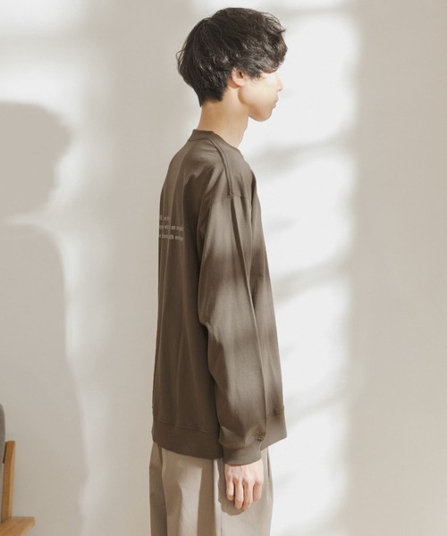 FORK&SPOON(フォークアンドスプーン)の「FORK&SPOON オーガニックコットンバックプリントTシャツ(Tシャツ/カットソー・メンズ・ホワイト/ブラウン・5/4)」の4枚目の写真