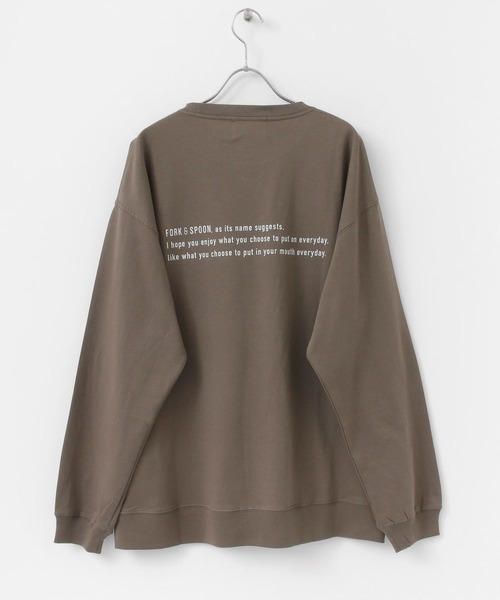 FORK&SPOON(フォークアンドスプーン)の「FORK&SPOON オーガニックコットンバックプリントTシャツ(Tシャツ/カットソー・メンズ・ホワイト/ブラウン・5/4)」の8枚目の写真