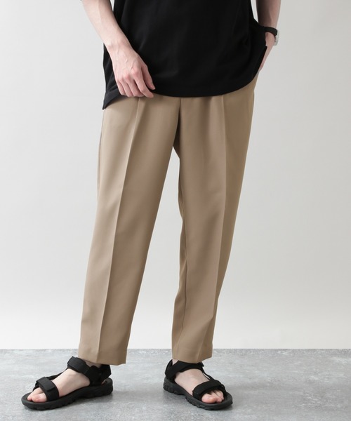 RAGEBLUE（レイジブルー）の「センタープレスタック/ライトPEテーパードスラックス/941211（スラックス・メンズ・ブラック/ベージュ/オフホワイト/グリーン系その他/ベージュ系その他2/パープル/オレンジ・MEDIUM/LARGE）」の5枚目の写真