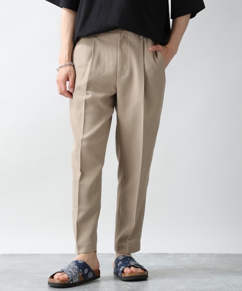 RAGEBLUE（レイジブルー）の「センタープレスタック/ライトPEテーパードスラックス/941211（スラックス・メンズ・ブラック/ベージュ/オフホワイト/グリーン系その他/ベージュ系その他2/パープル/オレンジ・MEDIUM/LARGE）」の12枚目の写真