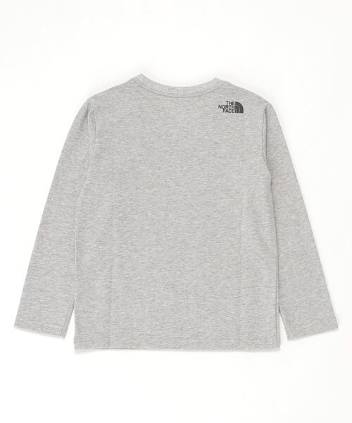 THE NORTH FACE(ザノースフェイス)の「ザ ノース フェイス THE NORTH FACE L/S Camo Logo Tee(ロングスリーブカモロゴティー)(Tシャツ/カットソー・キッズ・ブラック/グレー/ホワイト・140cm/150cm/130cm)」の5枚目の写真