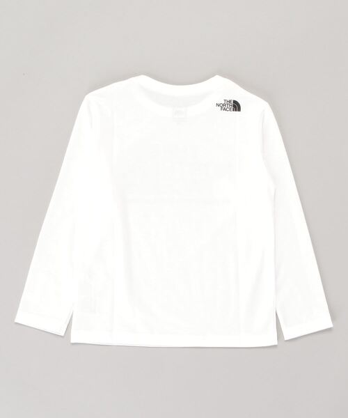 THE NORTH FACE(ザノースフェイス)の「ザ ノース フェイス THE NORTH FACE L/S Camo Logo Tee(ロングスリーブカモロゴティー)(Tシャツ/カットソー・キッズ・ブラック/グレー/ホワイト・140cm/150cm/130cm)」の4枚目の写真