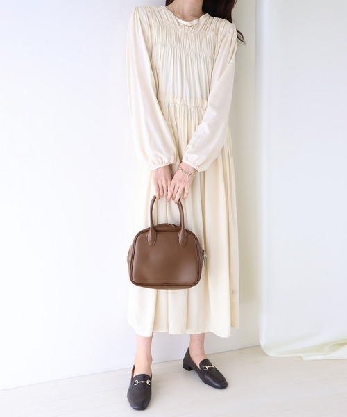 BLUEEAST（ブルーイースト）の「2WAYスクエアボストンバッグ（ボストンバッグ・レディース・ブラック/ブラウン/オフホワイト・FREE）」の15枚目の写真