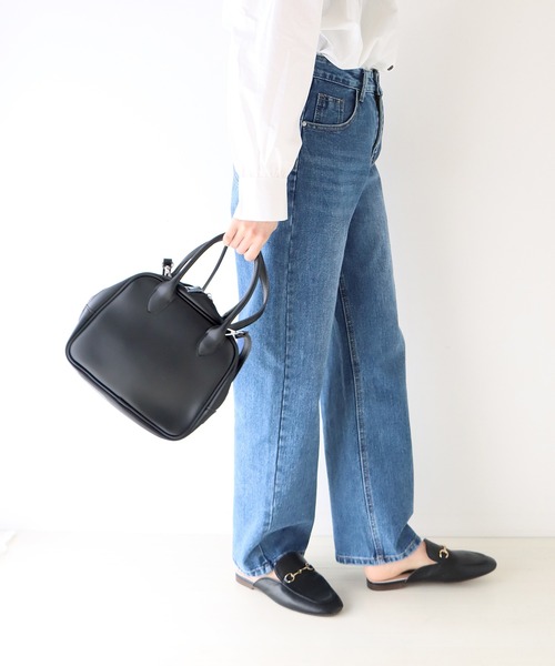 BLUEEAST（ブルーイースト）の「2WAYスクエアボストンバッグ（ボストンバッグ・レディース・ブラック/ブラウン/オフホワイト・FREE）」の10枚目の写真