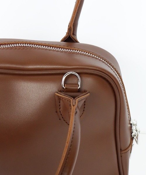 BLUEEAST（ブルーイースト）の「2WAYスクエアボストンバッグ（ボストンバッグ・レディース・ブラック/ブラウン/オフホワイト・FREE）」の7枚目の写真