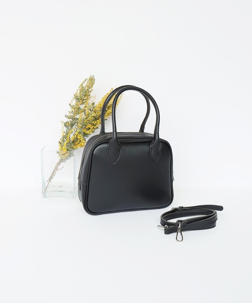 BLUEEAST（ブルーイースト）の「2WAYスクエアボストンバッグ（ボストンバッグ・レディース・ブラック/ブラウン/オフホワイト・FREE）」の18枚目の写真