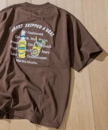 【a】16/- 天竺バック刺繍クルーネック半袖Tシャツ