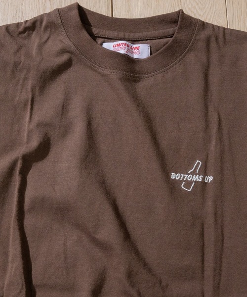 JOHN'S CLOSET（ジョンズクローゼット）の「【a】16/- 天竺バック刺繍クルーネック半袖Tシャツ（Tシャツ/カットソー・メンズ・ブラック/グリーン/ホワイト/ブルー/ベージュ/ブラウン・LARGE/MEDIUM）」の12枚目の写真