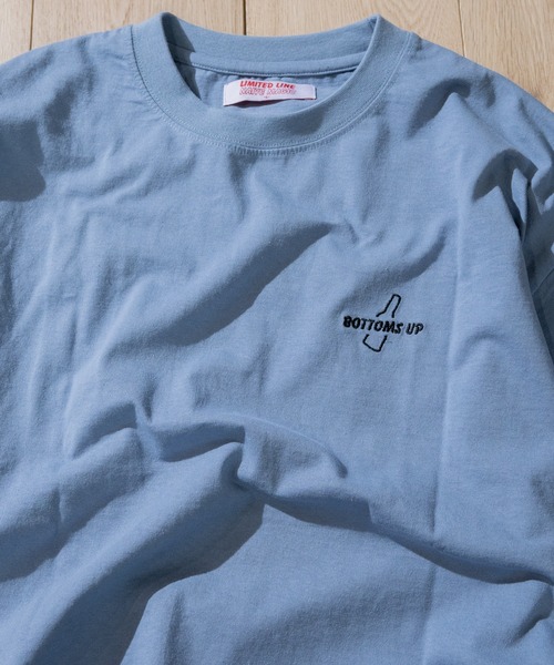 JOHN'S CLOSET（ジョンズクローゼット）の「【a】16/- 天竺バック刺繍クルーネック半袖Tシャツ（Tシャツ/カットソー・メンズ・ブラック/グリーン/ホワイト/ブルー/ベージュ/ブラウン・LARGE/MEDIUM）」の22枚目の写真