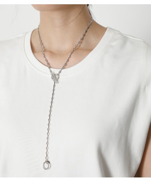 crie conforto(クリーコンフォルト)の「クリーンノースリーブカットソー(タンクトップ・レディース・オフホワイト/ブラウン/ベージュ・FREE)」の6枚目の写真