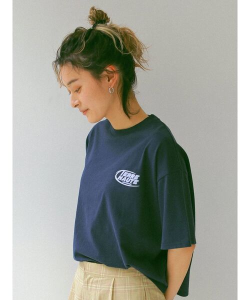 Ungrid（アングリッド）の「フロッキーロゴショートTee（Tシャツ/カットソー・レディース・ネイビー/レッド/オフホワイト・FREE）」の16枚目の写真