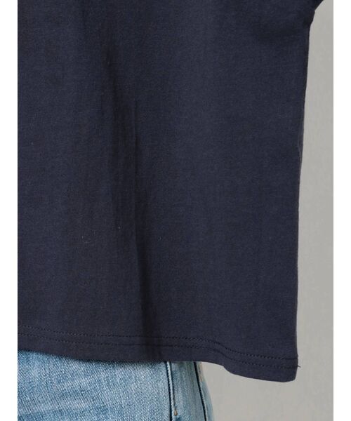 Ungrid（アングリッド）の「フロッキーロゴショートTee（Tシャツ/カットソー・レディース・ネイビー/レッド/オフホワイト・FREE）」の7枚目の写真