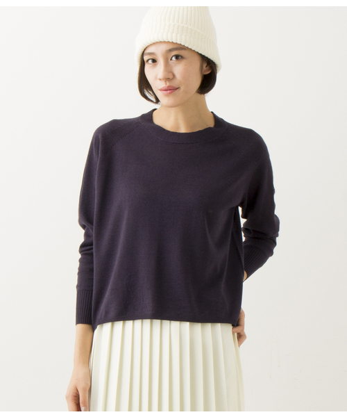 LE JUN（ルジュン）の「【VERY12月号掲載】ＴＩＺウールコクーンラグラン（ニット/セーター・レディース・オフホワイト/キャメル/ネイビー/グレー・MEDIUM/SMALL）」の3枚目の写真