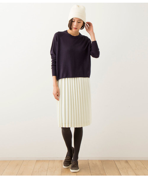 LE JUN（ルジュン）の「【VERY12月号掲載】ＴＩＺウールコクーンラグラン（ニット/セーター・レディース・オフホワイト/キャメル/ネイビー/グレー・MEDIUM/SMALL）」の7枚目の写真