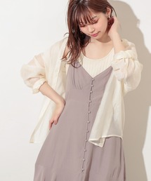 natural couture | スクエア釦シアーシャツ(シャツ/ブラウス)