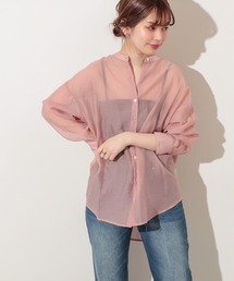 natural couture | スクエア釦シアーシャツ(シャツ/ブラウス)