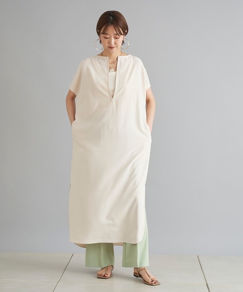 DouDou(ドゥドゥ)の「【WEB限定】カフタンフレンチワンピース(ワンピース・レディース・ブラック/アイボリー・FREE)」の3枚目の写真