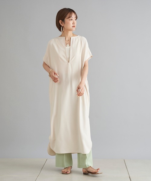 DouDou(ドゥドゥ)の「【WEB限定】カフタンフレンチワンピース(ワンピース・レディース・ブラック/アイボリー・FREE)」の15枚目の写真