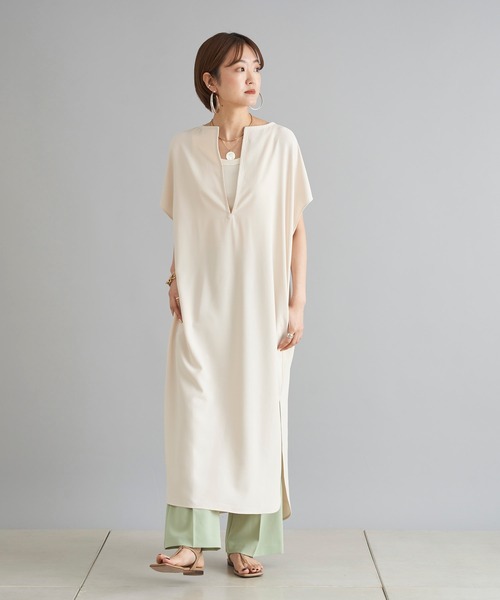 DouDou(ドゥドゥ)の「【WEB限定】カフタンフレンチワンピース(ワンピース・レディース・ブラック/アイボリー・FREE)」の12枚目の写真