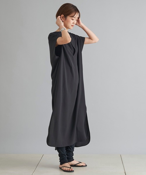 DouDou(ドゥドゥ)の「【WEB限定】カフタンフレンチワンピース(ワンピース・レディース・ブラック/アイボリー・FREE)」の22枚目の写真