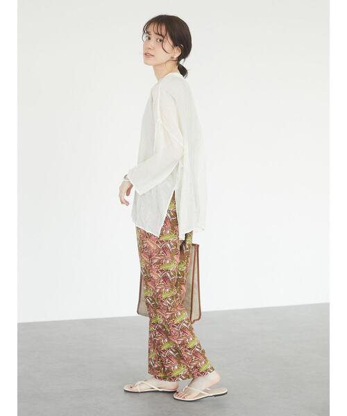 Green Parks(グリーンパークス)の「ジャングル柄パンツ*(その他パンツ・レディース・イエロー/ピンク/グリーン/ブラウン・FREE)」の13枚目の写真