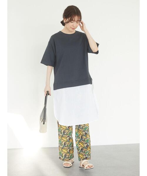 Green Parks(グリーンパークス)の「ジャングル柄パンツ*(その他パンツ・レディース・イエロー/ピンク/グリーン/ブラウン・FREE)」の9枚目の写真