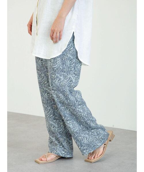 Green Parks(グリーンパークス)の「ジャングル柄パンツ*(その他パンツ・レディース・イエロー/ピンク/グリーン/ブラウン・FREE)」の15枚目の写真