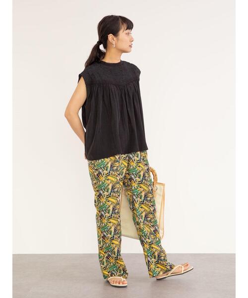 Green Parks(グリーンパークス)の「ジャングル柄パンツ*(その他パンツ・レディース・イエロー/ピンク/グリーン/ブラウン・FREE)」の20枚目の写真