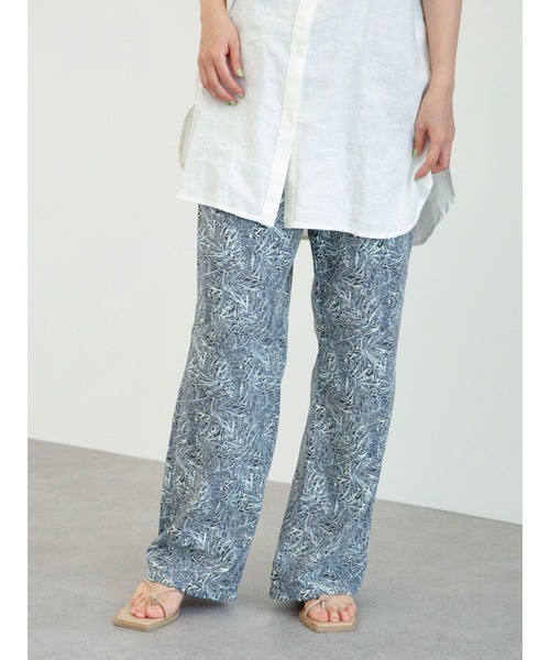 Green Parks(グリーンパークス)の「ジャングル柄パンツ*(その他パンツ・レディース・イエロー/ピンク/グリーン/ブラウン・FREE)」の2枚目の写真