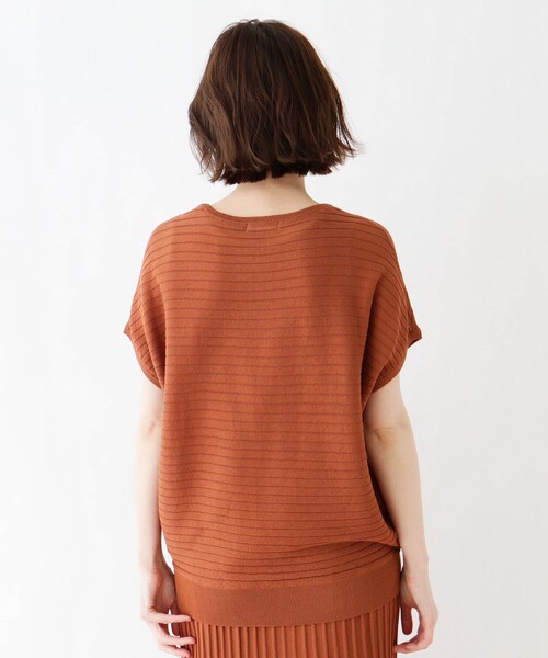 DRESKIP（ドレスキップ）の「◆【2点セット】シアードルマンニット（その他トップス・レディース・ダークオレンジ/ネイビー/サンドベージュ・03/02/04）」の8枚目の写真