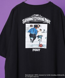 FREAK'S STORE | WEB限定 THE SATURDAY EVENING POST/サタデーイブニングポスト 別注 バックプリントTシャツ/POLICE(Tシャツ/カットソー)