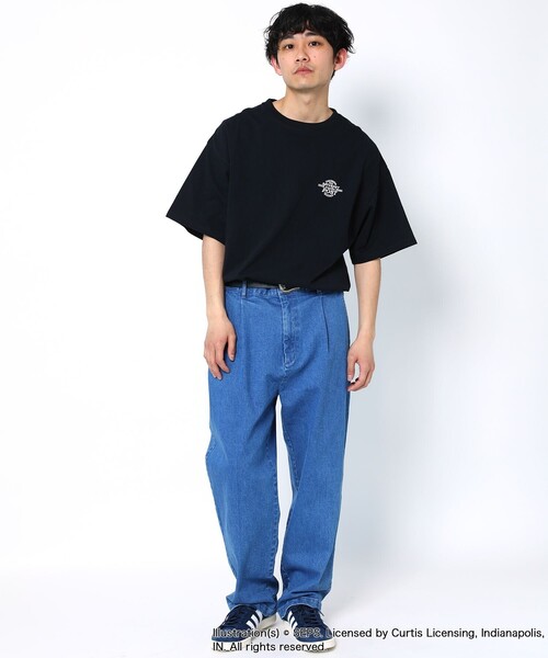 FREAK'S STORE（フリークスストア）の「WEB限定 THE SATURDAY EVENING POST/サタデーイブニングポスト 別注 バックプリントTシャツ/POLICE（Tシャツ/カットソー・メンズ・ブラック/サックスブルー/ホワイト/ベージュ・SMALL/MEDIUM/X-LARGE/LARGE）」の19枚目の写真