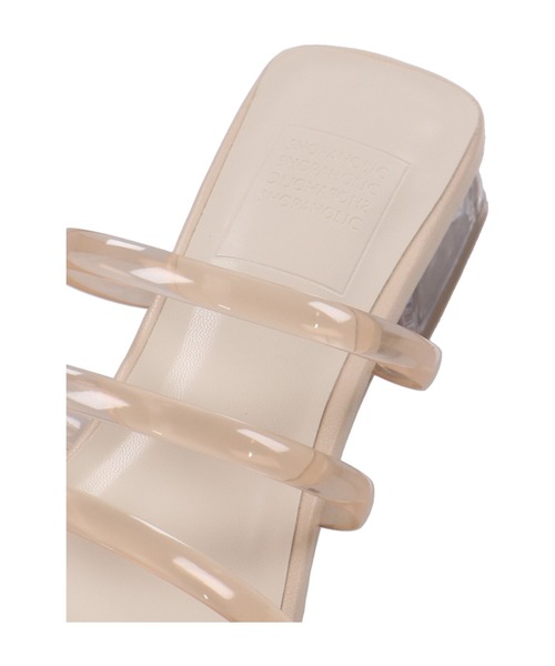 SPINNS（スピンズ）の「PVC素材メニーストラップローヒールサンダル（サンダル・レディース・ホワイト/ブラック/ベージュ/ミント・LL/M/L）」の21枚目の写真