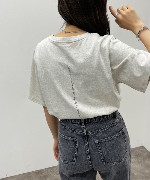apres jour mignon(アプレジュールミニョン)の「アソートロゴTシャツ 【ZOZOTOWN限定アイテム】(Tシャツ/カットソー・レディース・グリーン系その他/オフホワイト/ピンク系その他/ブラック/ブルー系その他/ナチュラル・フリー/X-LARGE)」の3枚目の写真