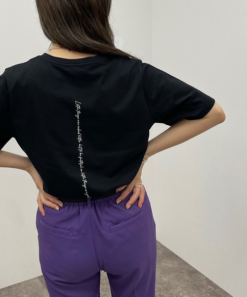 apres jour mignon(アプレジュールミニョン)の「アソートロゴTシャツ 【ZOZOTOWN限定アイテム】(Tシャツ/カットソー・レディース・グリーン系その他/オフホワイト/ピンク系その他/ブラック/ブルー系その他/ナチュラル・フリー/X-LARGE)」の1枚目の写真