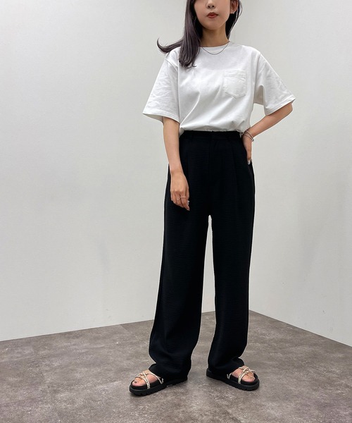 apres jour mignon(アプレジュールミニョン)の「アソートロゴTシャツ 【ZOZOTOWN限定アイテム】(Tシャツ/カットソー・レディース・グリーン系その他/オフホワイト/ピンク系その他/ブラック/ブルー系その他/ナチュラル・フリー/X-LARGE)」の11枚目の写真